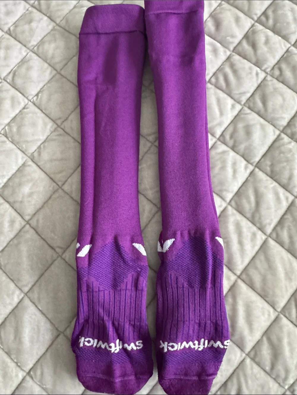 Purple Performance Running Compression Knee-High Socks - Woman’s